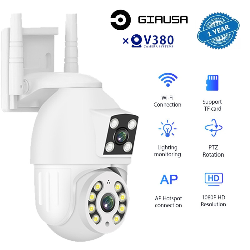 V380 pro CCTV Camera Dual Lens Outdoor Wireless WIFI Security ...