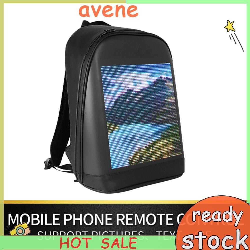 LED Display Screen Advertising Light Walking Billboard Backpack Laptop ...
