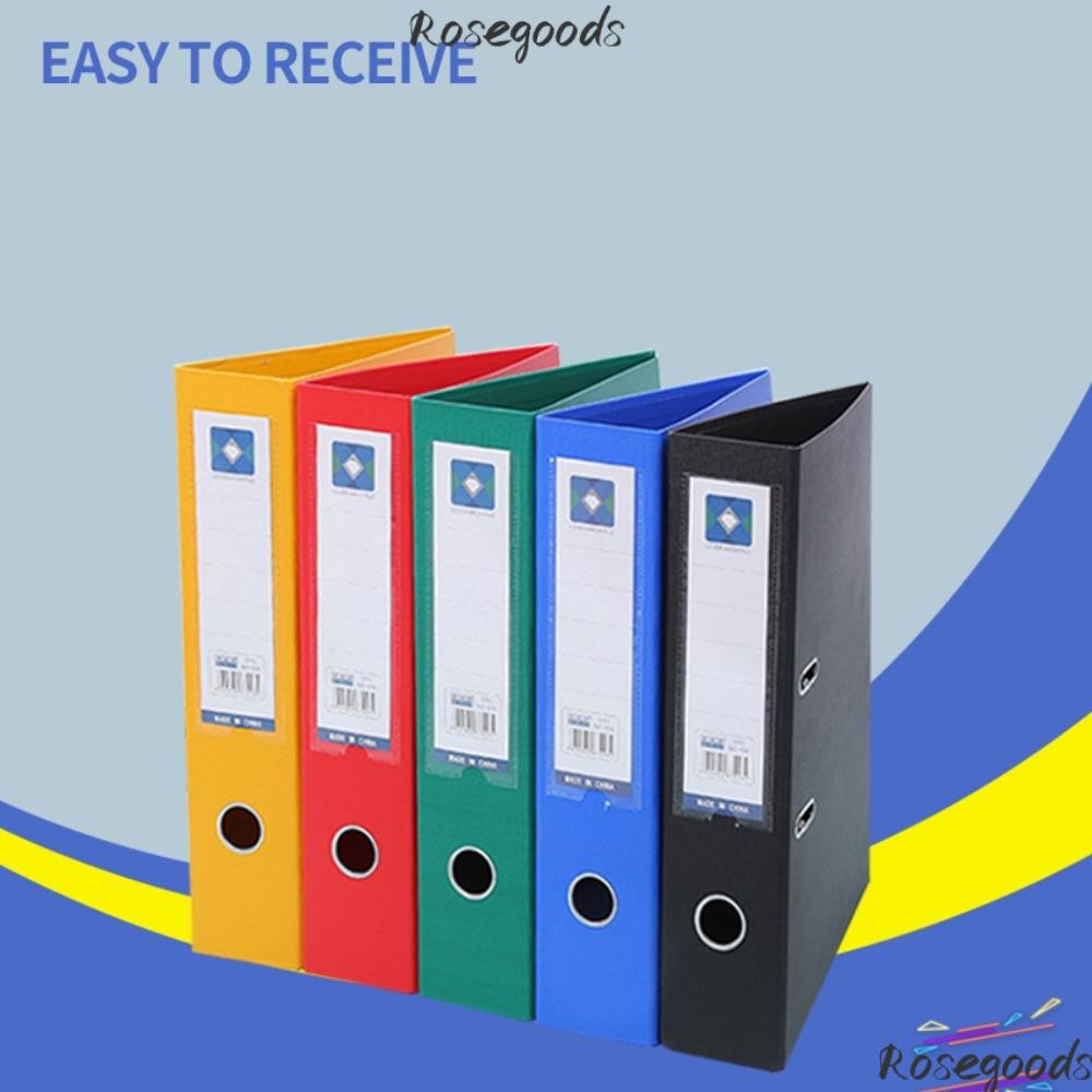 ROSE Lever Arch File, High Capacity 2 Ring A4 Binder Folders, Portable ...