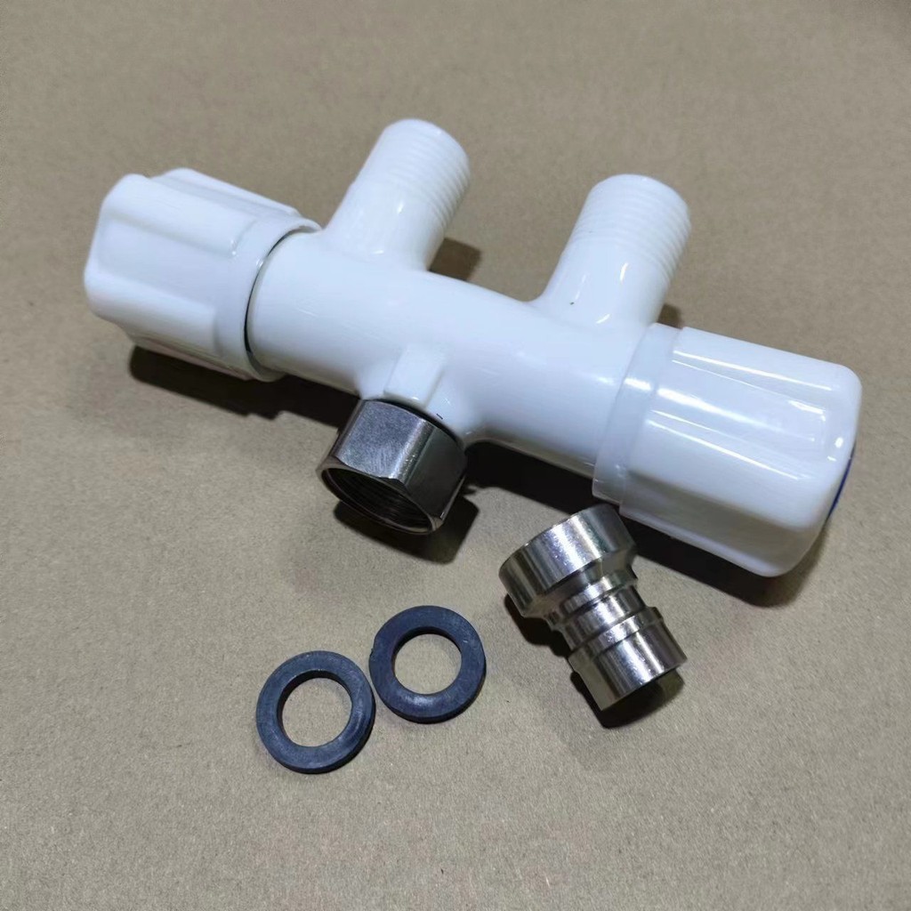 Faucet Quarter Water Diverter Converter Automatic Washing Machine Water ...