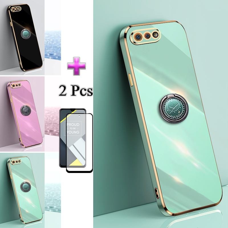 2 IN 1 For Realme C3 C2 C11 2020 C11 2021 C20 C12 C15 C25Y C21Y Case ...