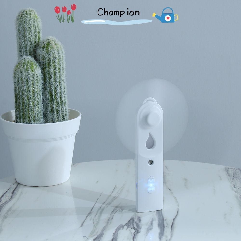 CHAMPIONO Mini Fan Ultrasonic Quiet Cool Mist Moisturizing Humidifier ...