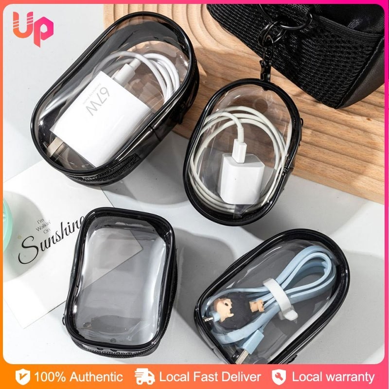 Wire Cable Storage Box Portable Travel Organizer Case Headphone Charger ...
