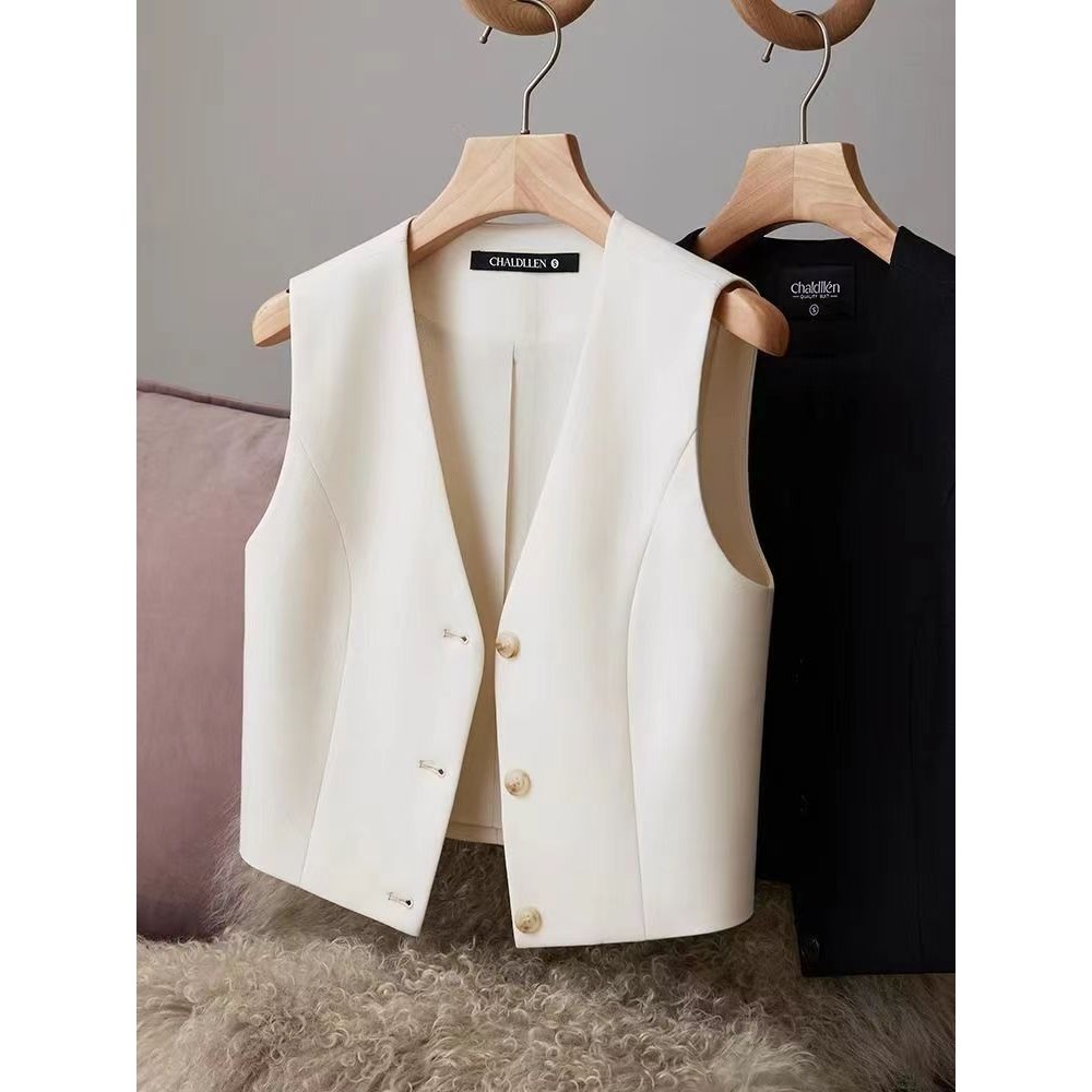 Suit Vest Women Spring Summer Outer Wear Western Style Small Waistcoat ...