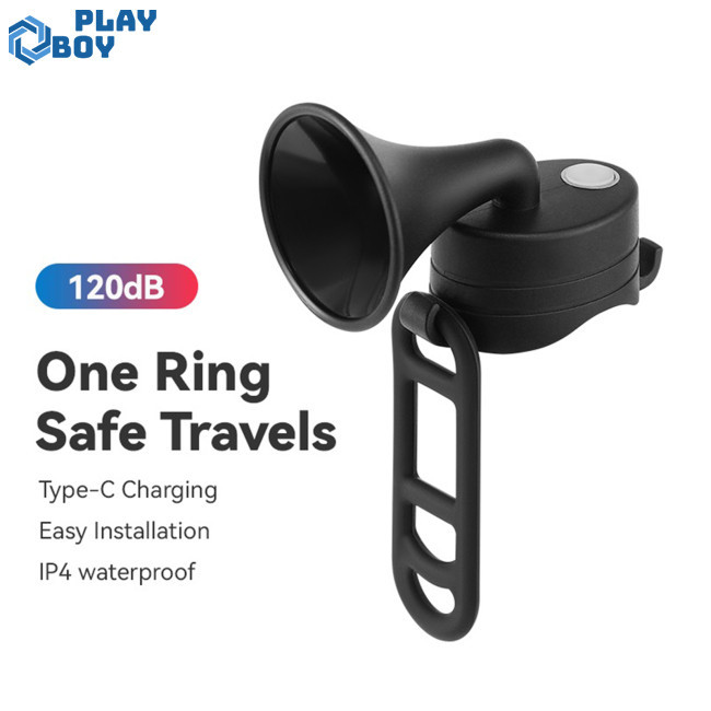 Playboy Bike Electric Horn Handlebar Alarm Ring Bell 120 Decibels