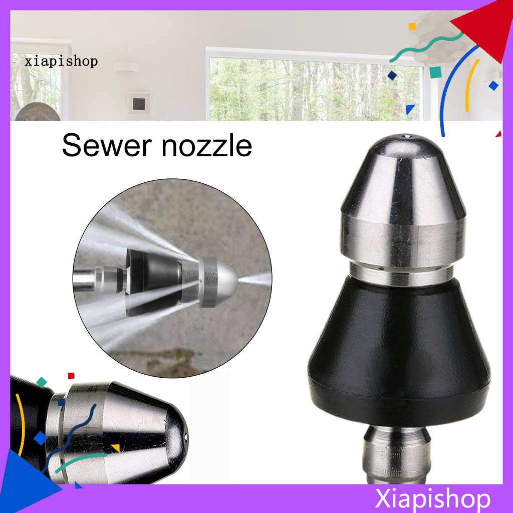 XPS Sewer Tool High Pressure Nozzle Reverse Airflow Nozzle for Pressure Washer High Pressure