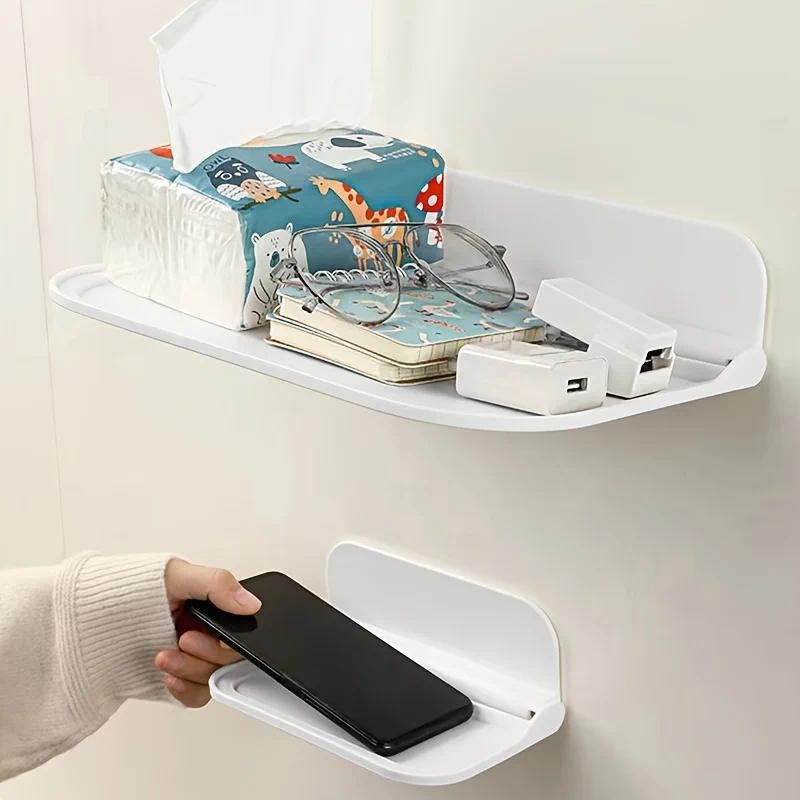 Foldable Wall Hanging Storage Rack Set-top Routing Box Paper Towel ...