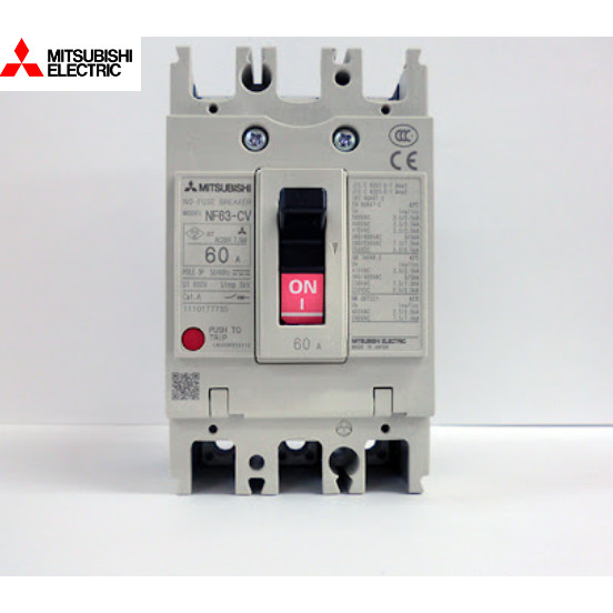 Mitsubishi Plastic Case Circuit Breaker NF63-CV 2P 3P 30A32A40A50A63A ...