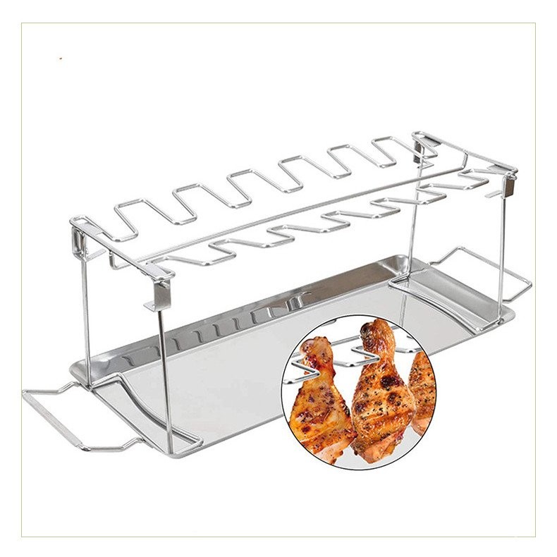 Chicken Leg Rack, Foldable Stainless Steel Chicken Wing Rack, Chicken ...