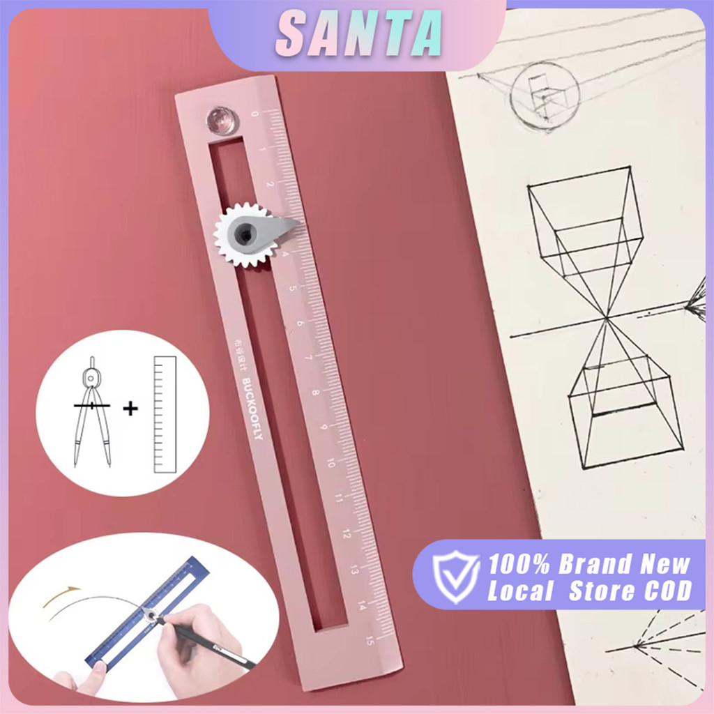 Compass Ruler Multi-function 2 in 1 Geometric Ruler for Students and ...