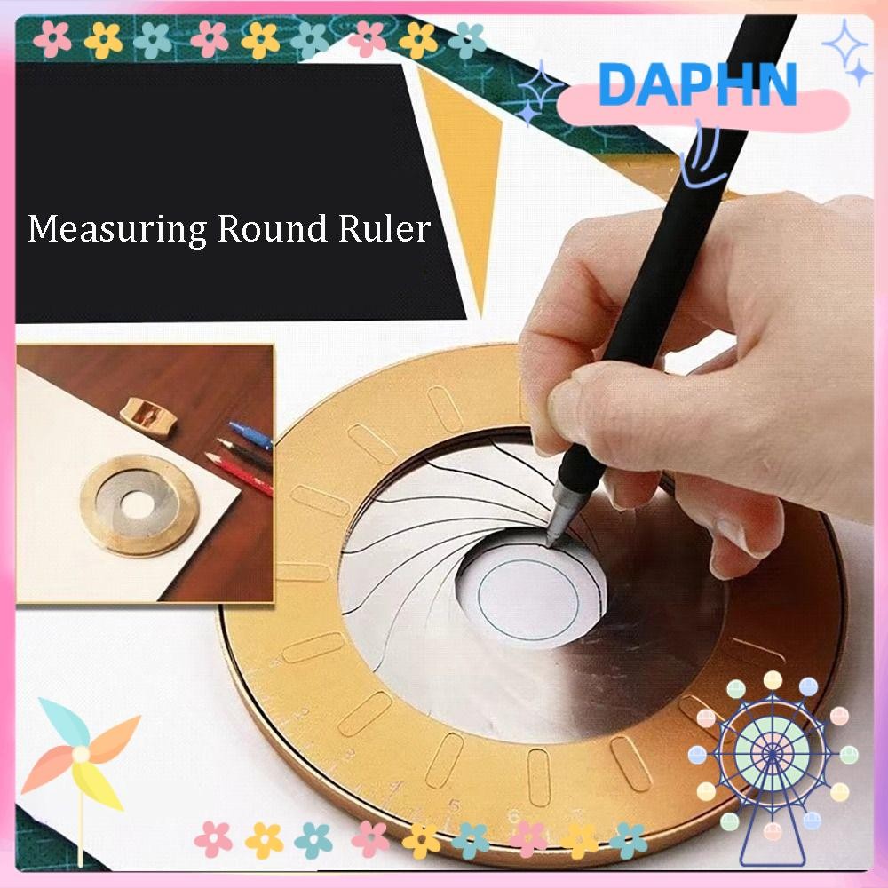 DAPHS Circle Drawing Ruler, Adjustable Measuring Gauging Tool Measuring ...