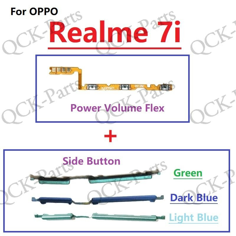 For OPPO Realme 7i Power on / off Switch Button Side Volume Up Down ...