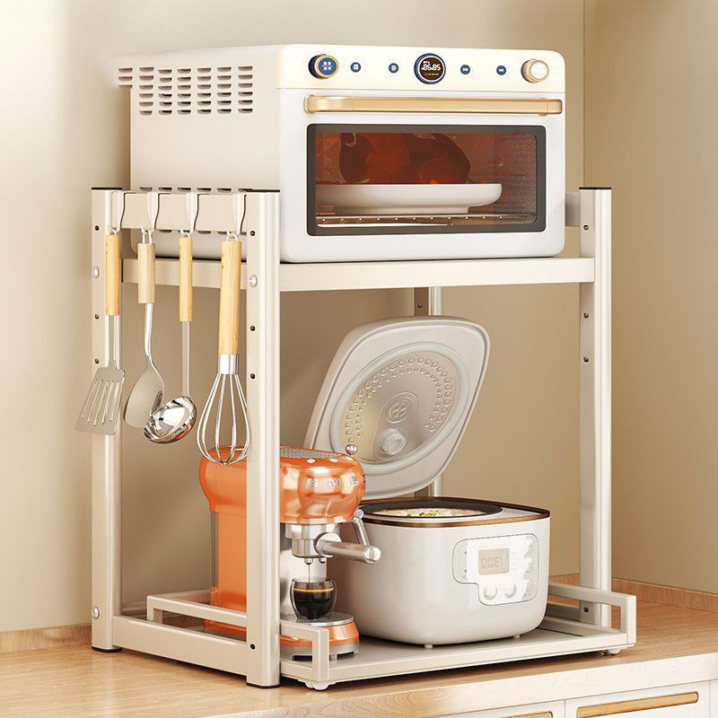 Kitchen Drawable Rice Cooker Shelf Table with Wheels Large Capacity ...