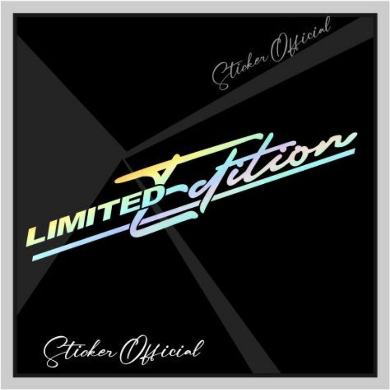 Limited Edition Special Sticker for Motorcycle and Car Decals Vinyl ...