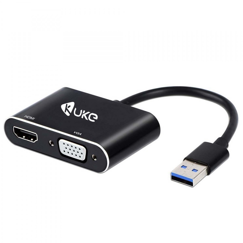 Original USB 3.0 to HDMI + VGA Video Card Adapter Full HD 1080p ...