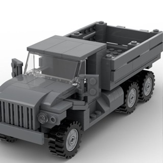 Moc-xm407 Ural-375 Truck Electronic Drawing Insert Building Blocks 251 