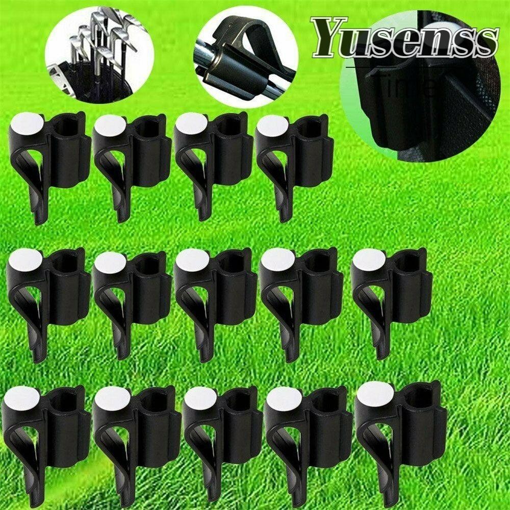 YUSENSS Golf Club Bag Clips, Durable Plastic Black Putter Clamp Holder ...