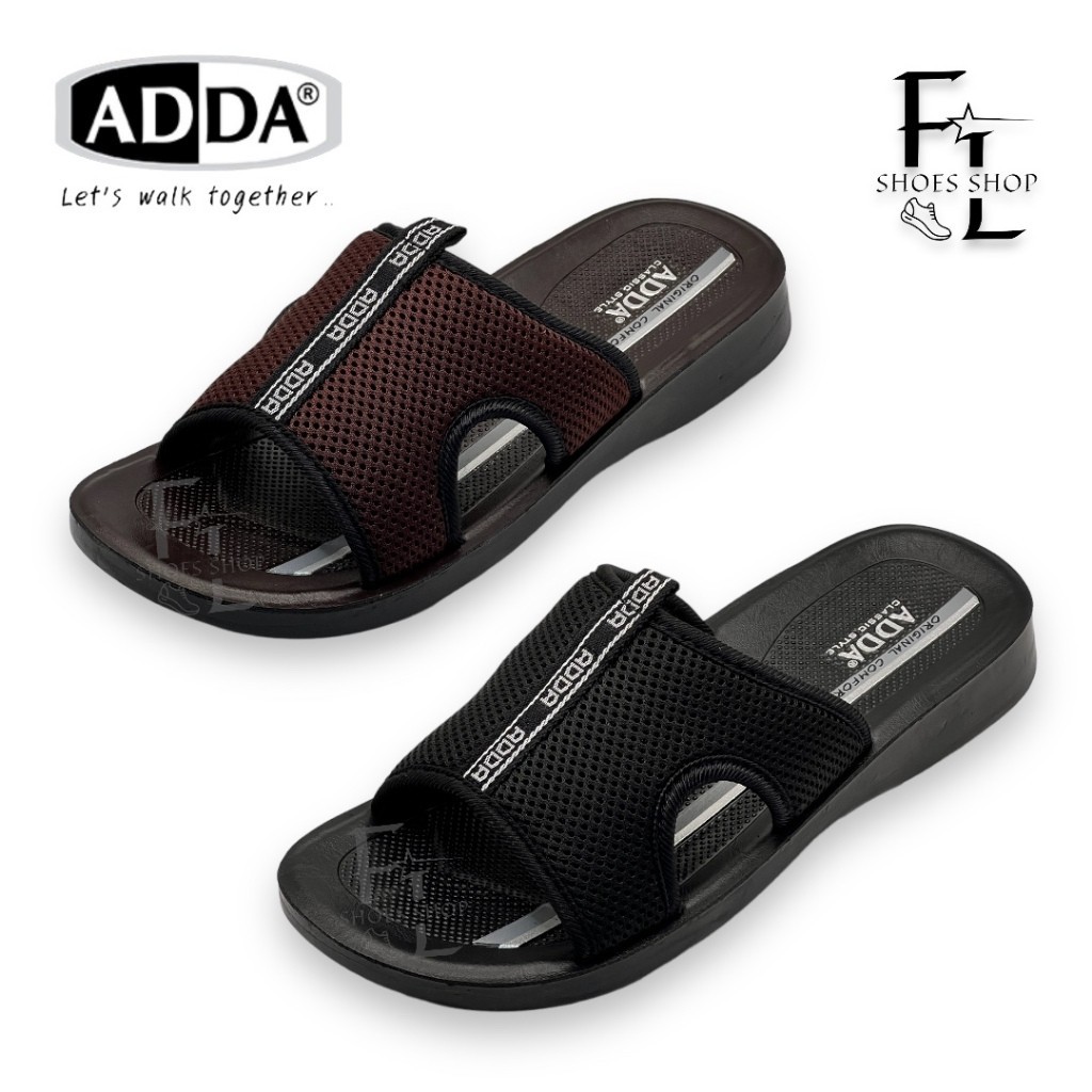 ADDA Model 7j05 Slippers Fabric Front Sandals Casual Size 38-45 ...