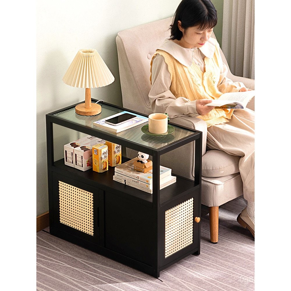 Movable Side Table Small Coffee Table Sofa Side Cabinet Small Table ...