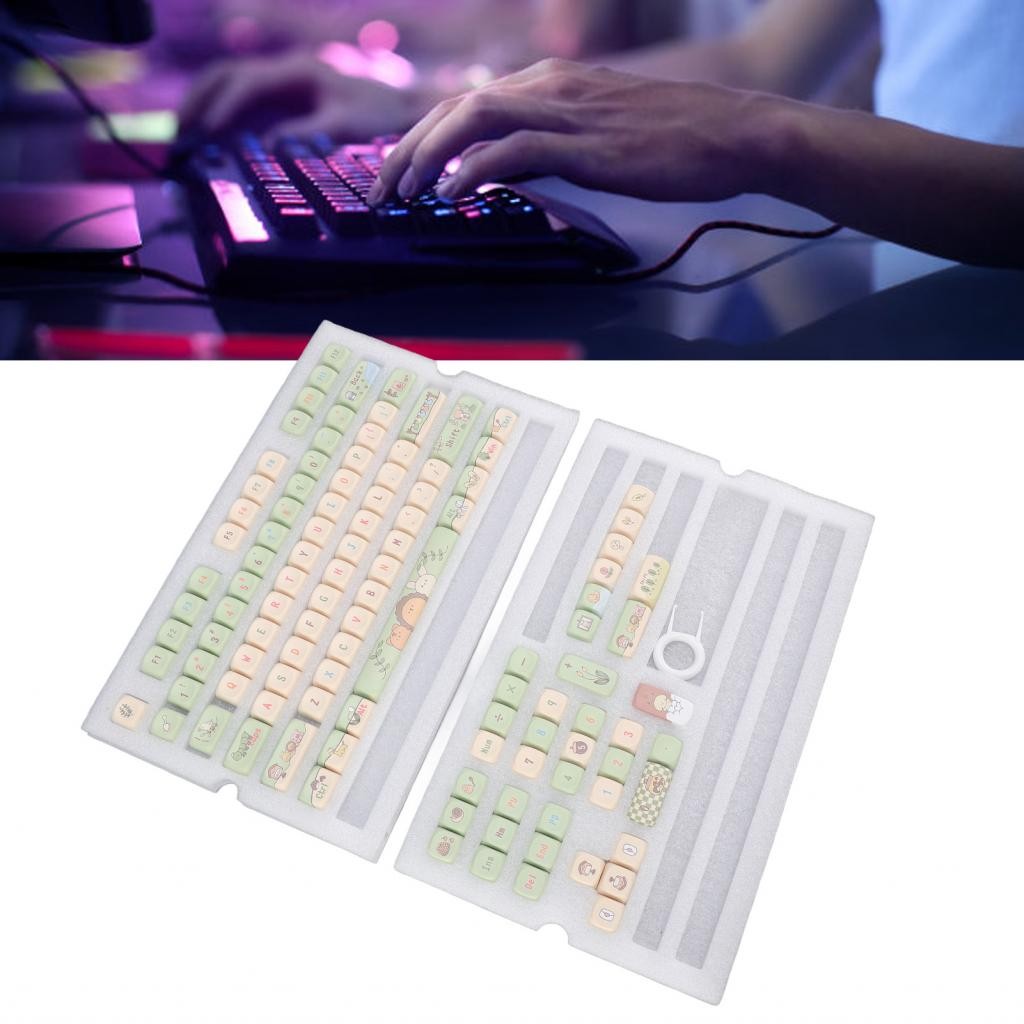 Ttiitt 112 Keys PBT Keycap Set 9mm MCA Height for Mechanical Keyboards ...