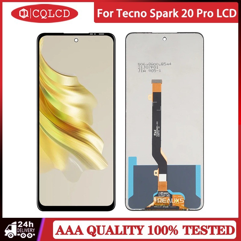 For Tecno Spark 20 Pro 4G KJ6 LCD Display Touch Screen Digitizer ...