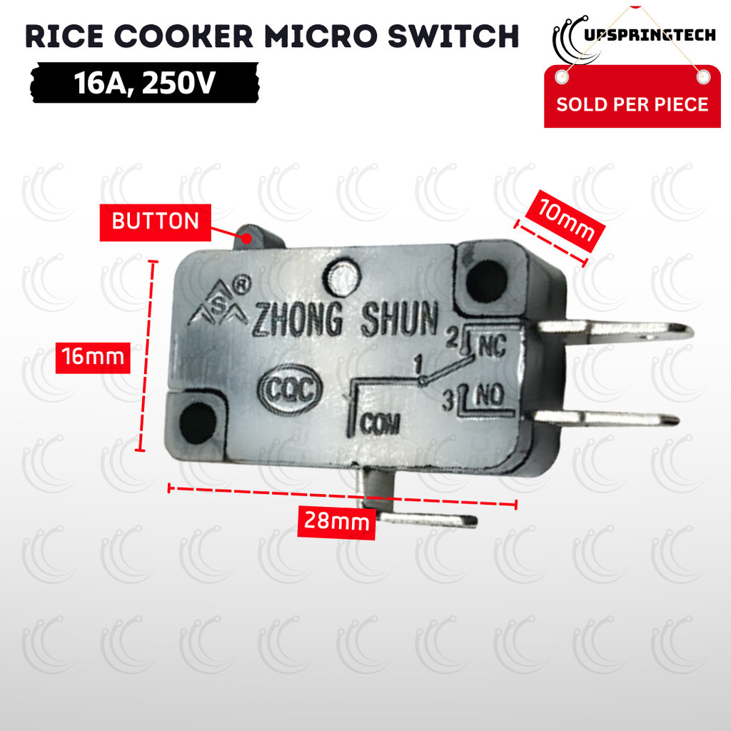 Rice Cooker Micro Switch 16A 250V [SOFT] | Shopee Philippines