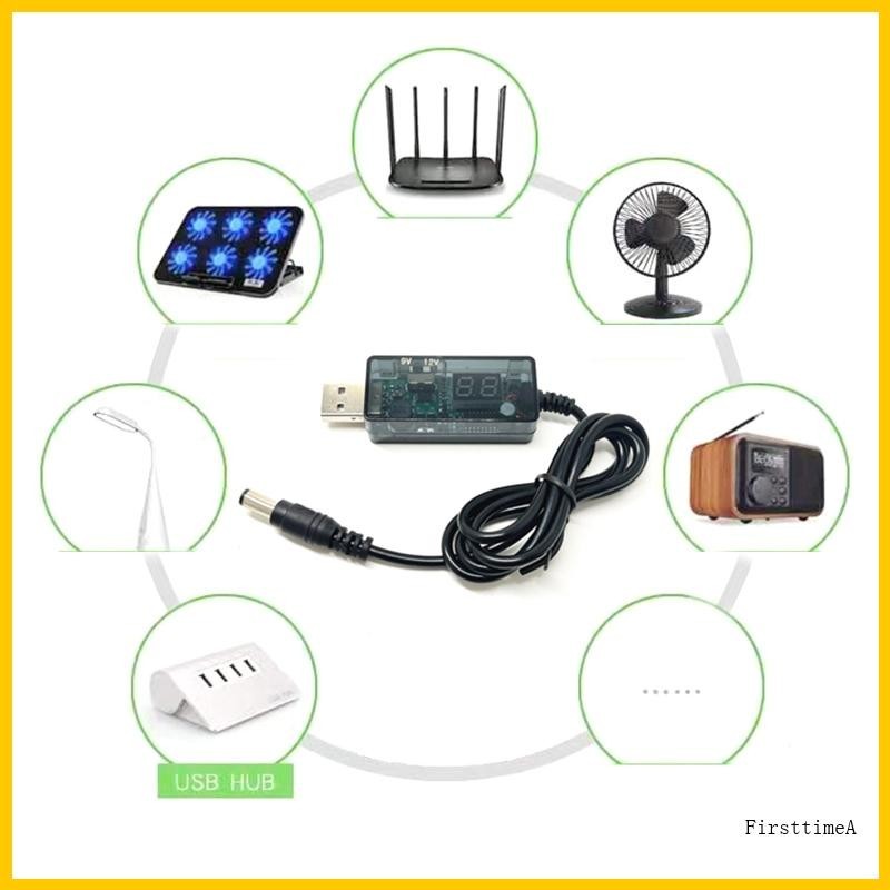 Fir USB to DC5V 9V 12V Adapter Converter Cable USB to 8PCS DC-Jack for ...