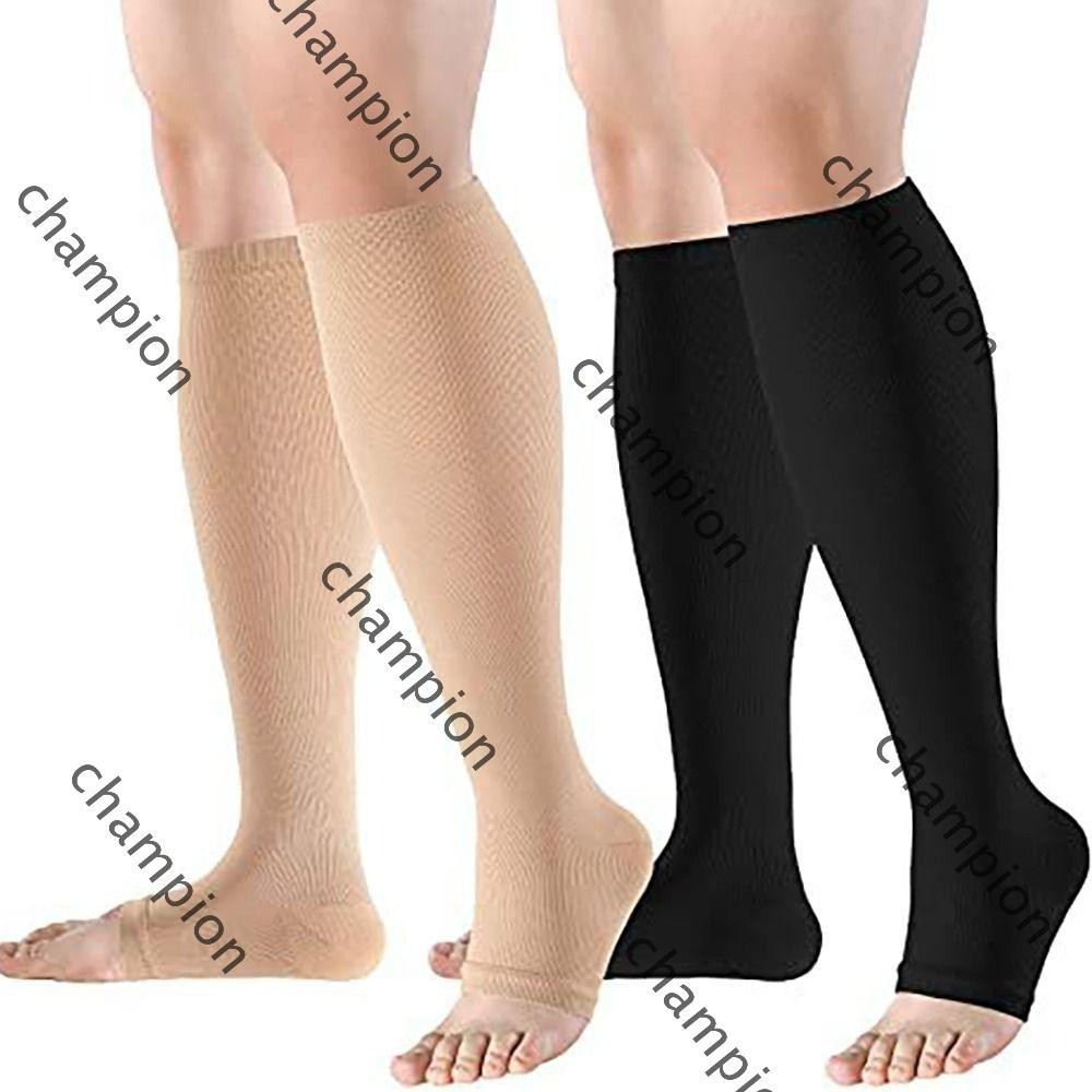 CHAMPIONO Compression Socks, Medical Open Toe Sports Compression Socks ...