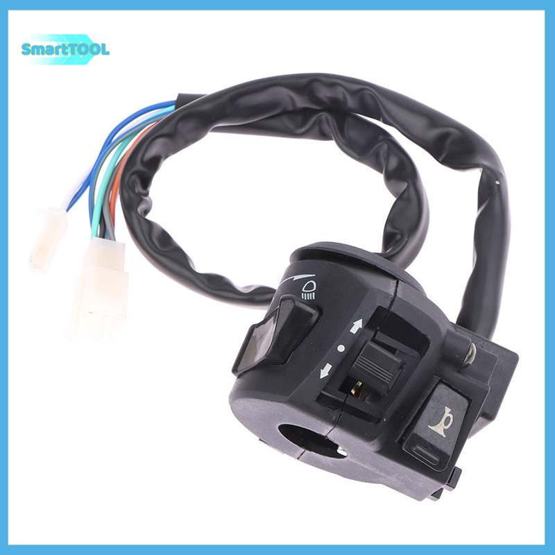 UTZN> Universal Motorcycle Handle Bar Switches With Choke Horn Turn ...