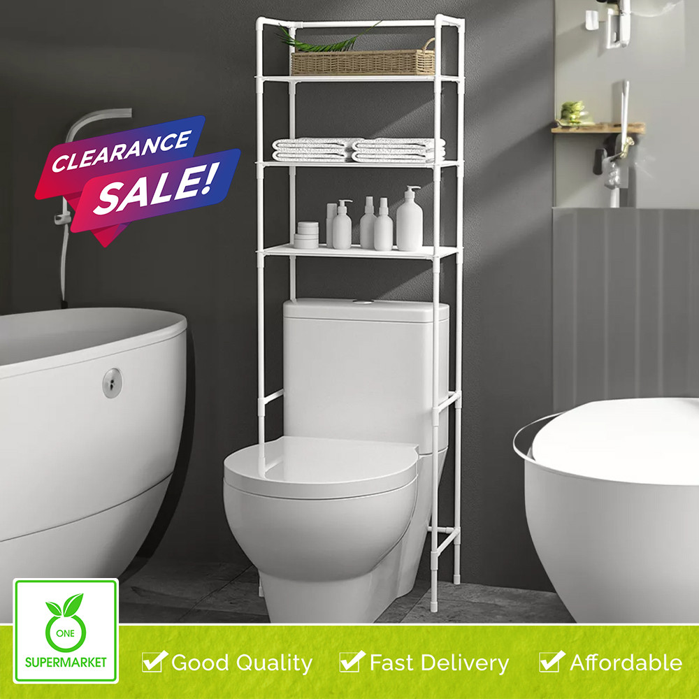 One Supermarket CLEARANCE SALE Bathroom Shelf Toilet Rack Space Saver 3
