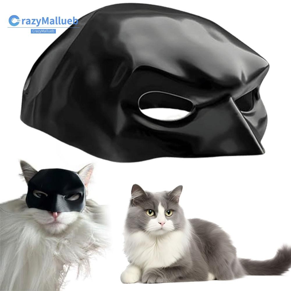 Bat Cat Avenger Mask Handmade Black Cat Bat Mask Decorative Half Face ...