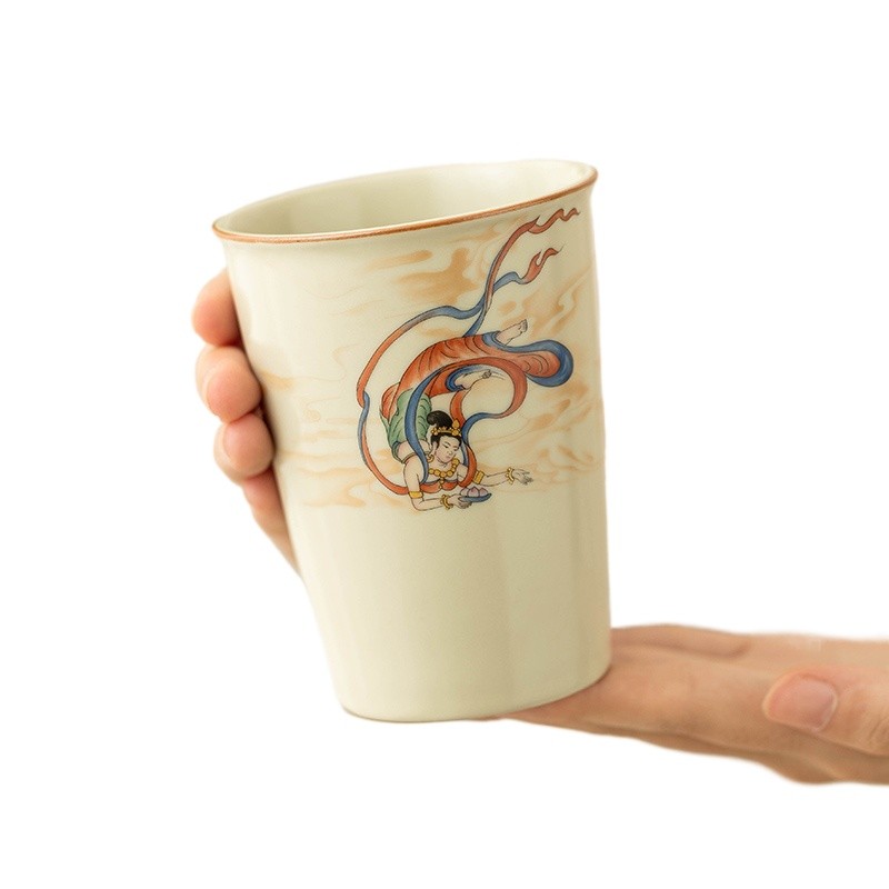 Yuge Dunhuang Wenchuang Ceramic Coke Cup Creative Water Cup Handy Cup