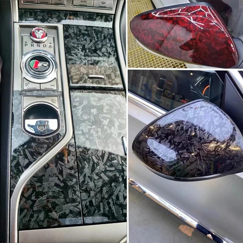 50cm*100/200cm Glossy Crystal Carbon Fiber Wrapping Vinyl Film