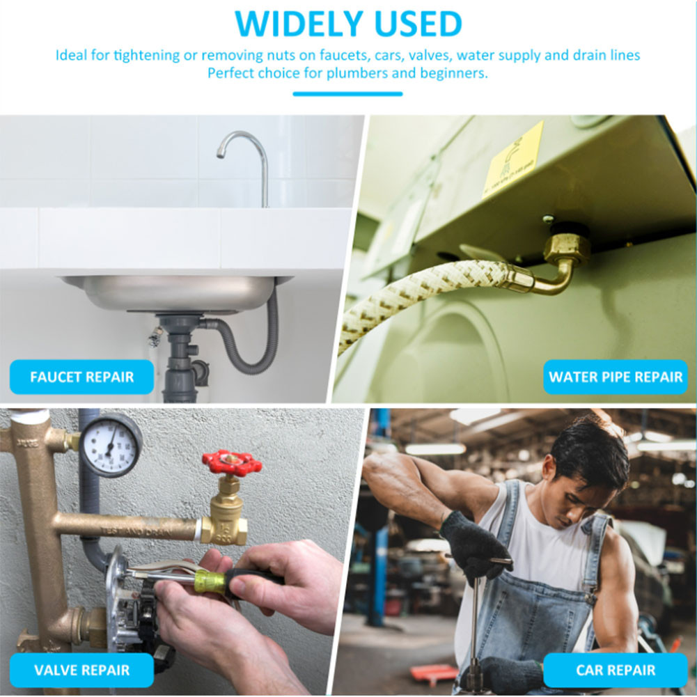 11in Adjustable Basin Wrench Tap Nut Spanner Sink Faucet Wrench for