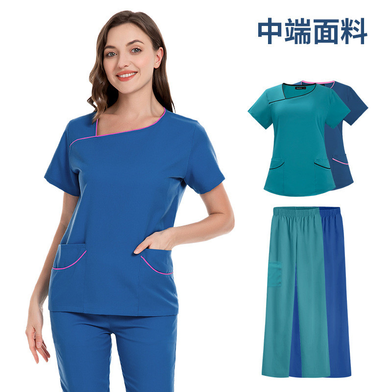 Operating Room Thin Short Sleeve Hand Washing Suit Female Skin ...