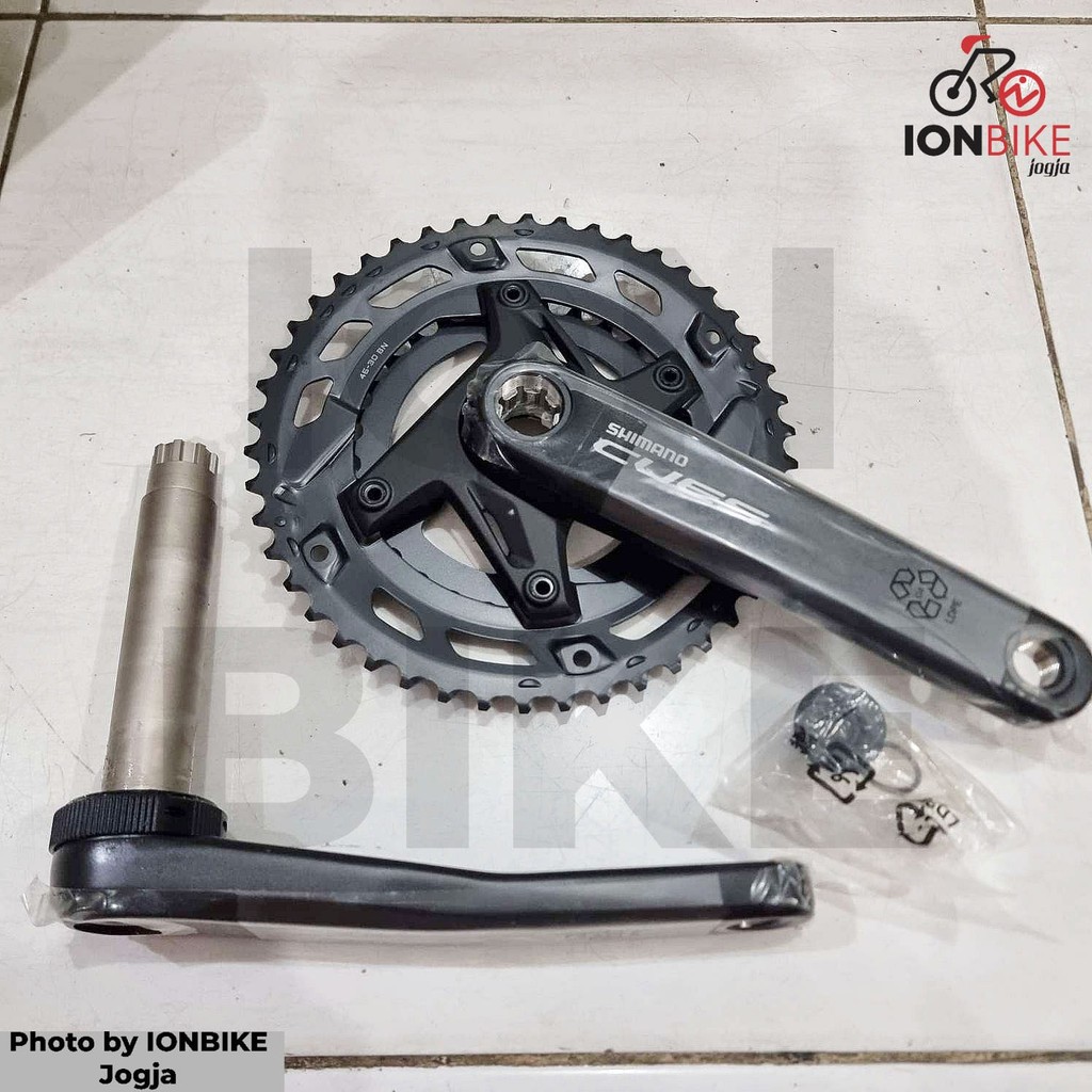 Shimano Cues U6000 46-30T Dual Chainring Crankset U-6000 46 30 T Double ...