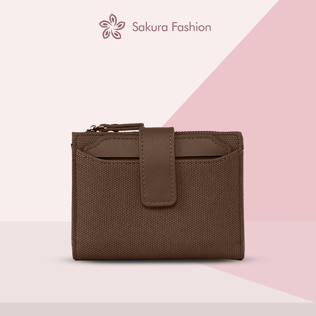 Sakurafashion Short Wallet For Women Elegant PU Leather Coin Purse Card ...
