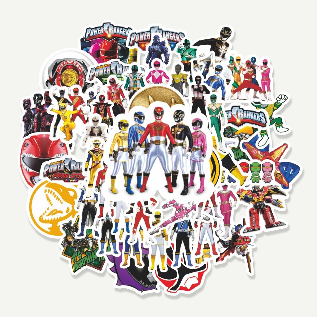 Power Rangers Cartoon Sticker Pack | TUMBLR Sticker | LAPTOP Stickers ...
