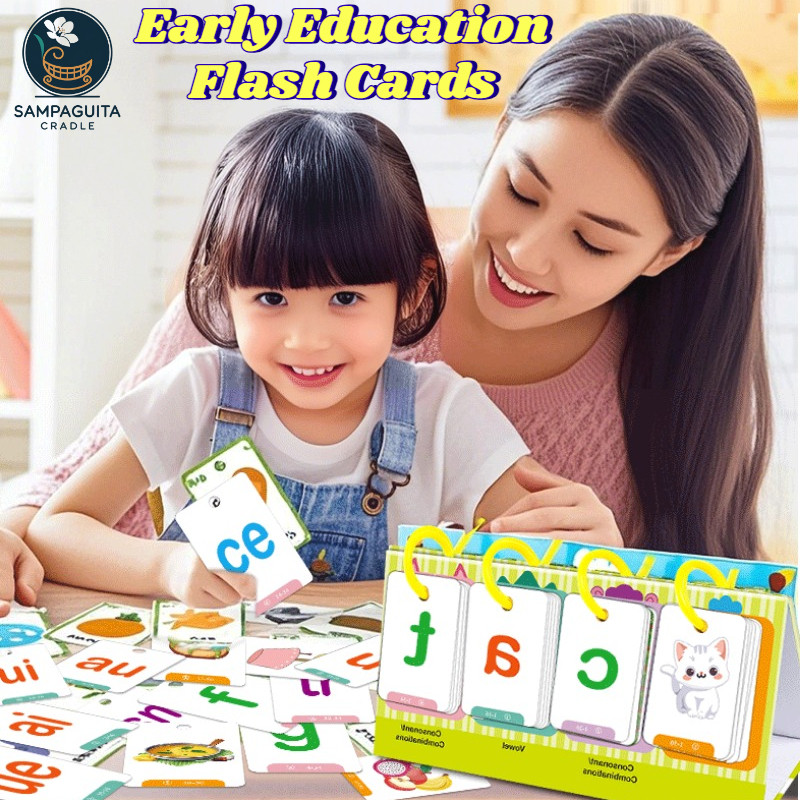 English CVC Alphabet Word Mathematics Flash Cards Alphabet Spelling ...