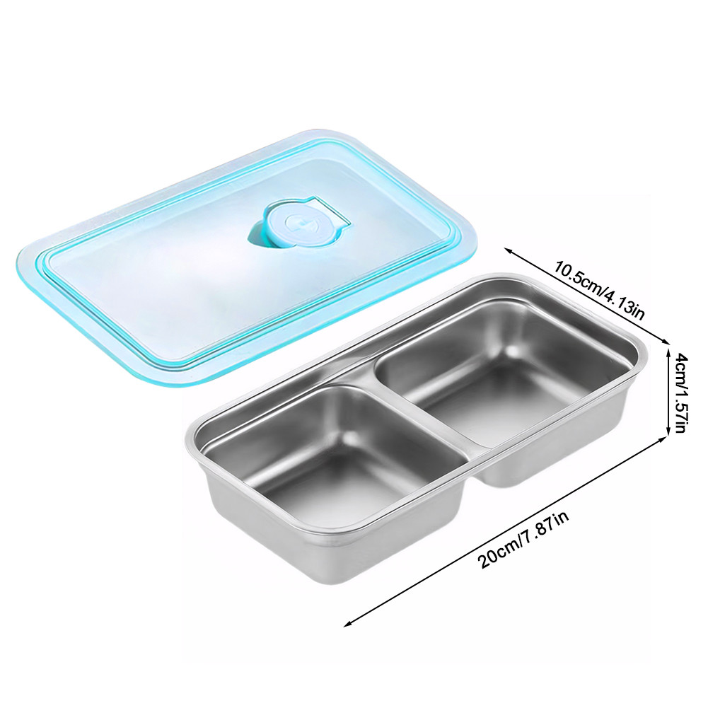 4Pcs Stainless Steel Food Storage Containers with Lid Leak Proof Small ...