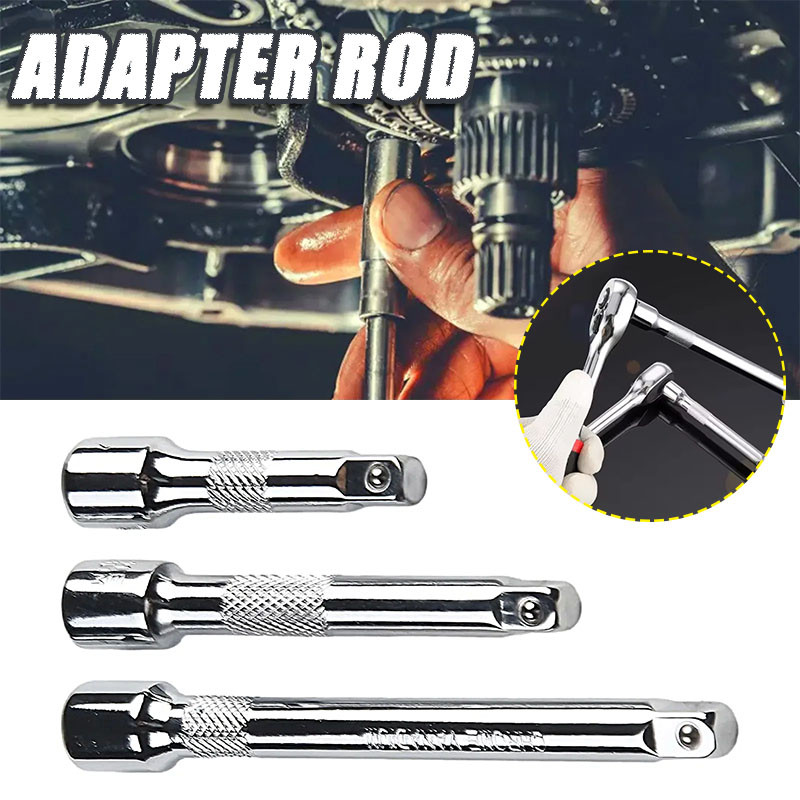 New 1/4Inch Chromed Steel Extension Bars Ratchet Sockets Wrench Adapter ...