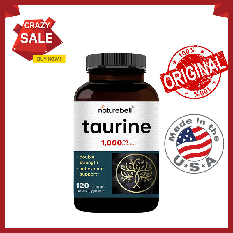 Naturebell Taurine Capsules- Heart Health & Nerve Function Support ...