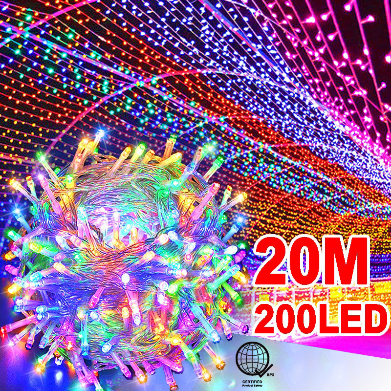 Ligyetor LED Twinkle Starry Fairy String Lampu Lights Lamp CNY Tree ...