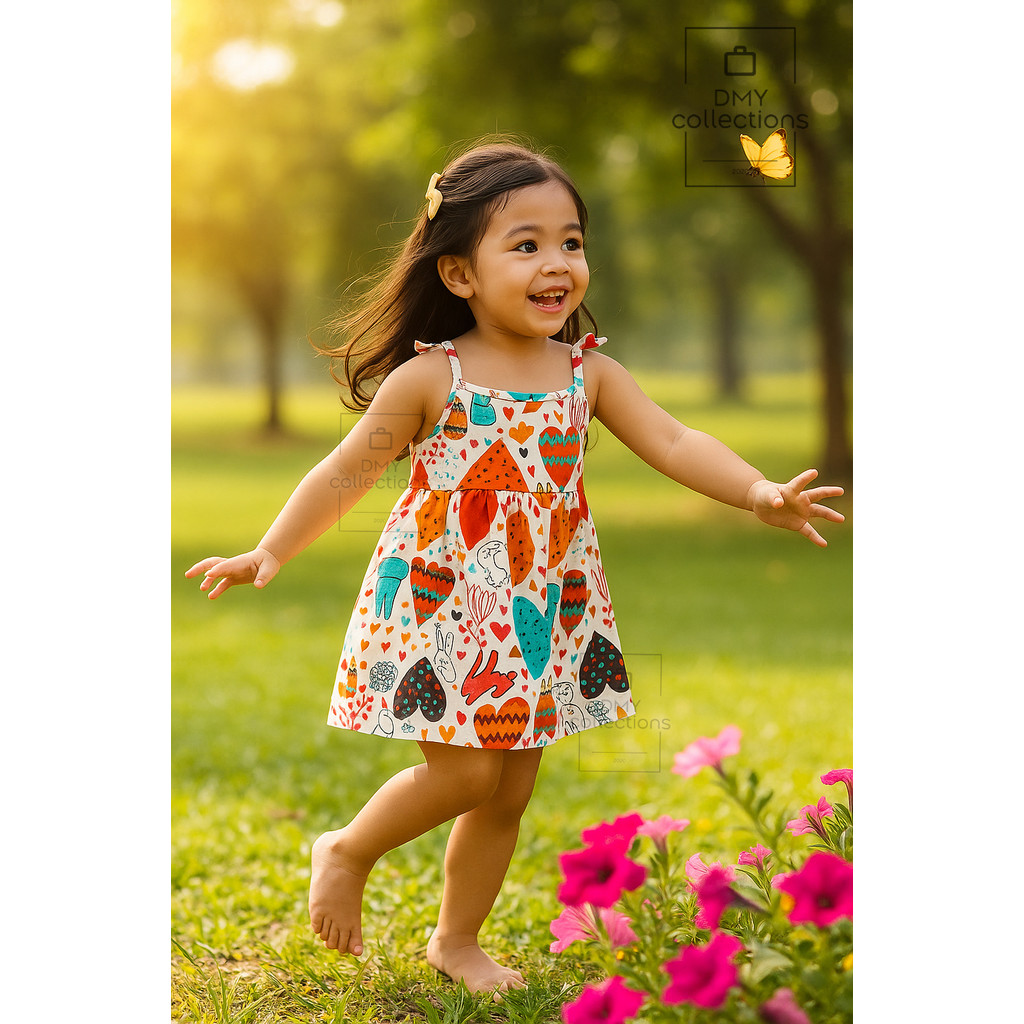 Kids Dresses Cute design children clothes girl dress, baby home dress