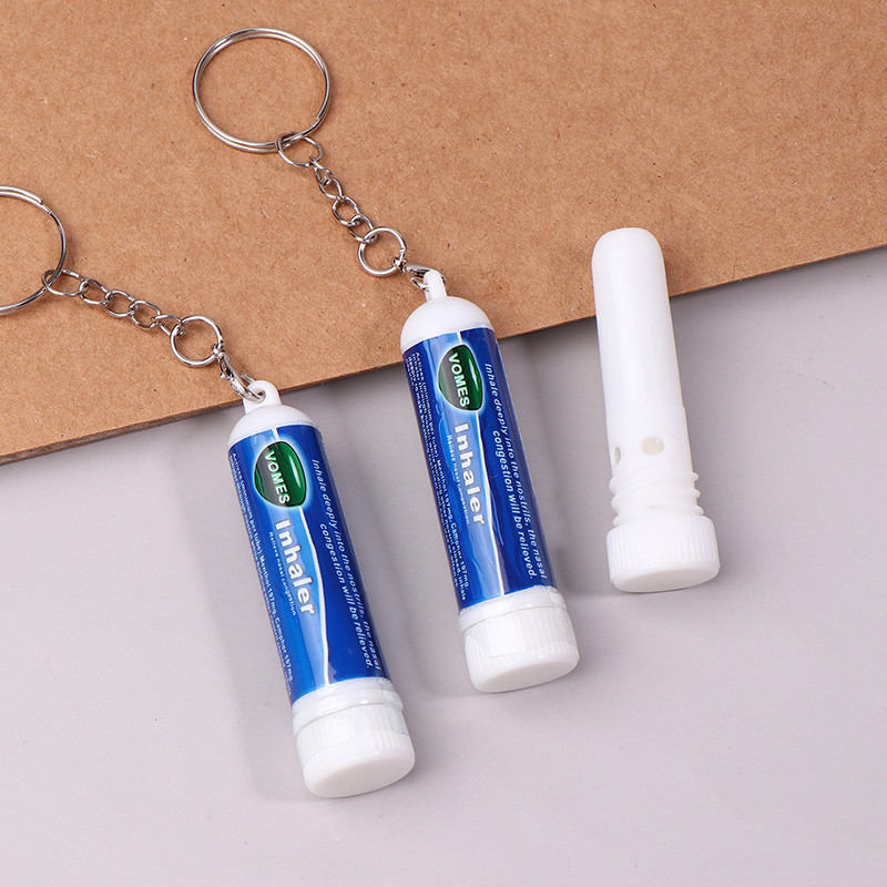 GOLDEN 5Pcs Nasal Stick Keychain Boosts Focus Inhaler Tubes Cooling ...