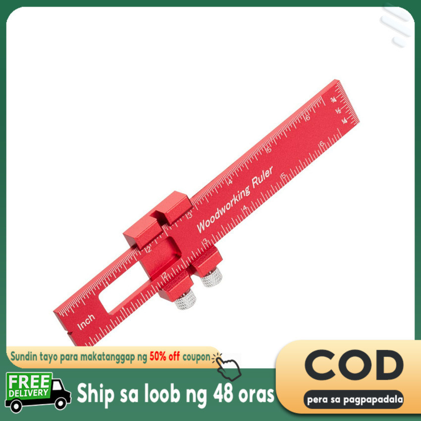 Precision Pocket Ruler T-Type Scribing Ruler Carpenty Square T Track ...