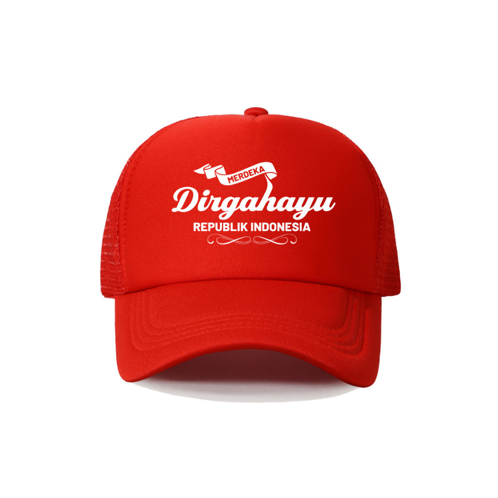 Trucker HAT FOR MEN WOMEN ADULTS SCREEN PRINTED INDONESIA MERDEKA ...