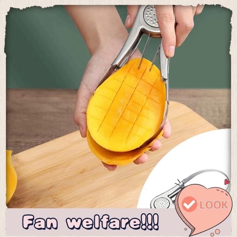 Stainless Steel Cutter Avocado Slicer Splitter Fruit Melon Cutting
