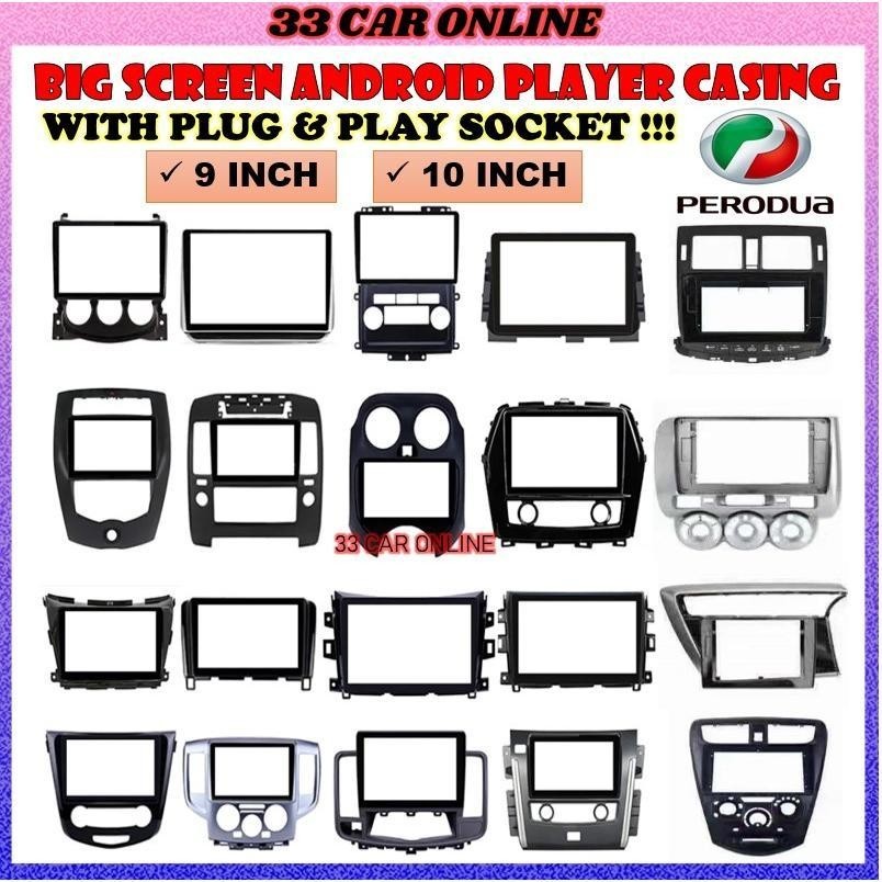 PERODUA 9'' / 10'' OEM ANDROID PLAYER CASING WITH SOCKET FOR ALZA ARUZ ...