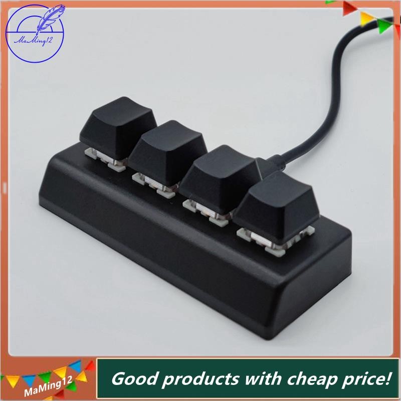 [MaMing] 4 Keys Programmable Keypad Red Switch Ctrl C V Enter Mini ...